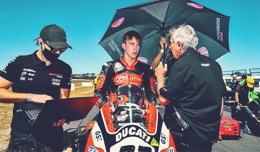 Photo of Shane Taylor on the grid at 2021 ASBK Round 2 at Winton Motor Raceway